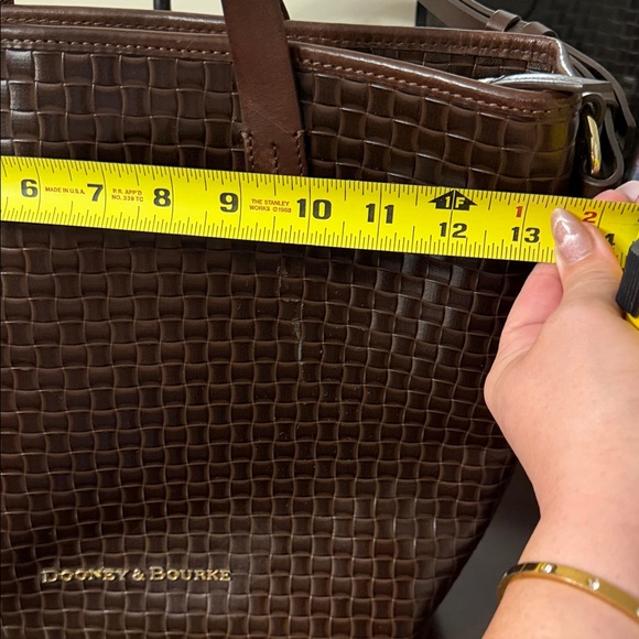 Dooney & Bourke Lilliana Brown Woven Tote and Pouch Set - Picture 2 of 14